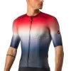 Castelli Aero Race 6.0 Cycling Jersey Men Savile Blue Pro Red