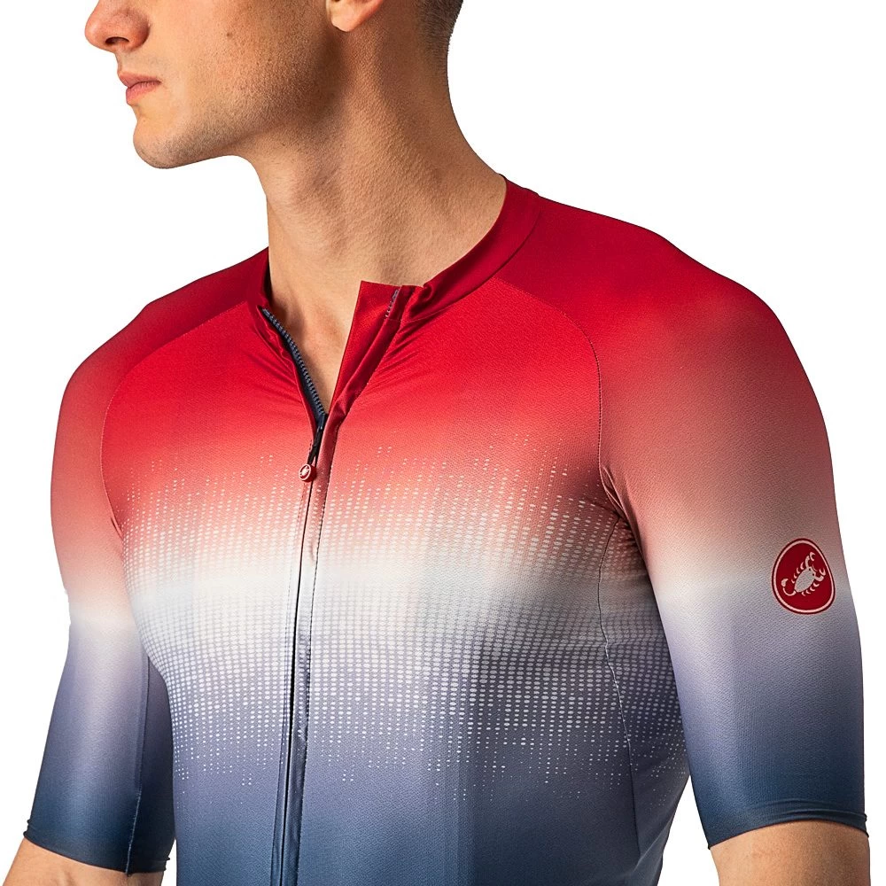 Castelli Aero Race 6.0 Cycling Jersey Men Savile Blue Pro Red 7 Castelli Aero Race 6.0 Cycling Jersey Men Savile Blue Pro Red - Image 7