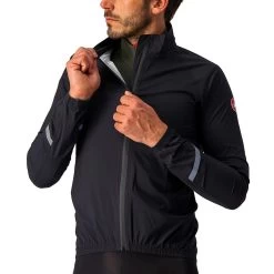 Castelli Emergency 2 Rain Jacket Men Light Black