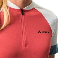 VAUDE Altissimo Q-Zip Shirt Bike Tricot Women Flame -Cycling Craze 18561541651 Vaude Trikot Altissimo Da rot