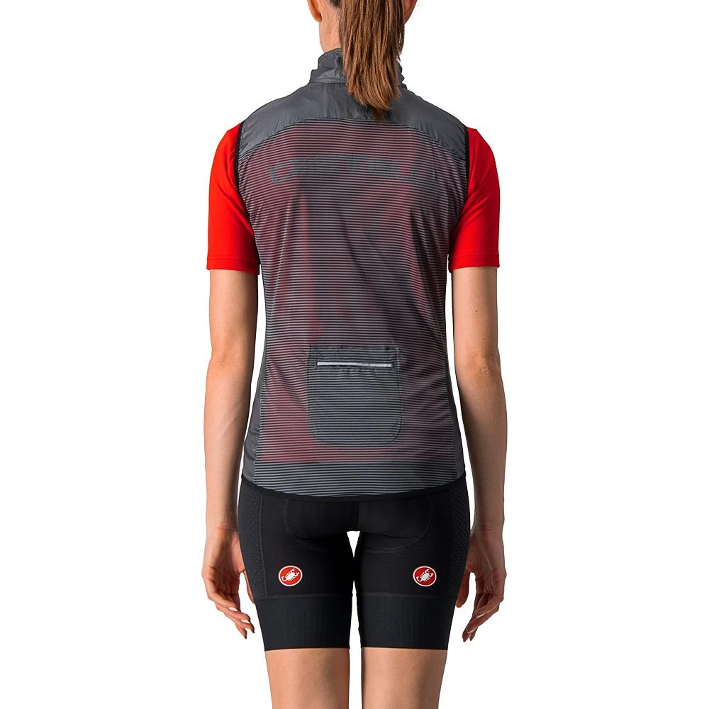 Castelli Aria Vest Women Dark Gray 2 Castelli Aria Vest Women Dark Gray - Image 2