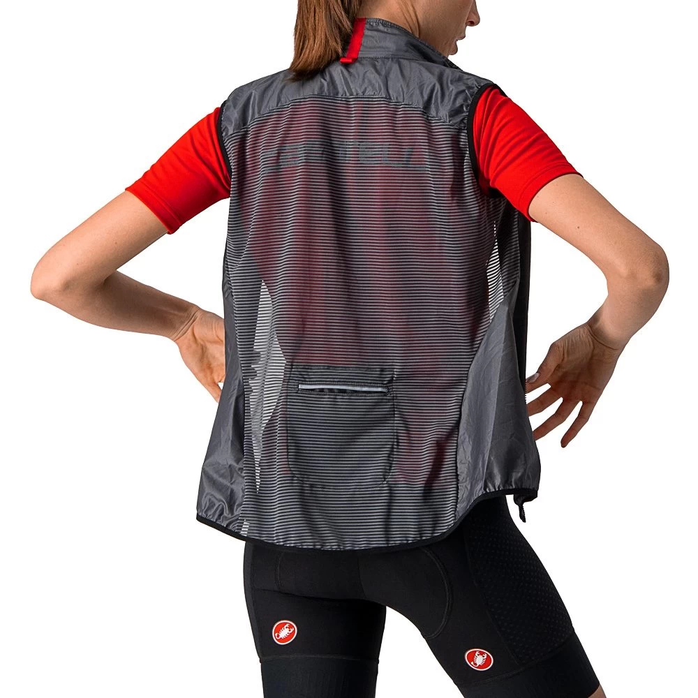 Castelli Aria Vest Women Dark Gray 3 Castelli Aria Vest Women Dark Gray - Image 3