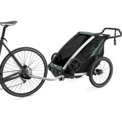 Thule Chariot Lite Bike Trialer 1 Seat Agave 2023 -Cycling Craze 30401255100E Thule Chariot Lite1 Agave