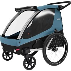 Thule Courier 3 In 1 Bike Trailer Aegean Blue 2023 -Cycling Craze 30401255518D Thule Courier 2 Sitzer Aegean Blue 2022