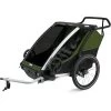 Thule Chariot Cab 2 Bike Trailer 2 Seats Cypress Green 2022