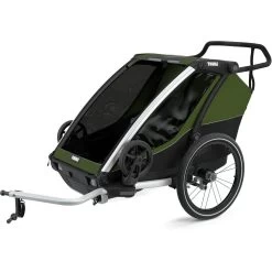 Thule Chariot Cab 2 Bike Trailer 2 Seats Cypress Green 2022