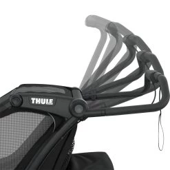 Thule Chariot Sport Bike Trailer 2 Seats Midnight Black 2023 -Cycling Craze 30401256086F Thule Chariot Sport2 Black