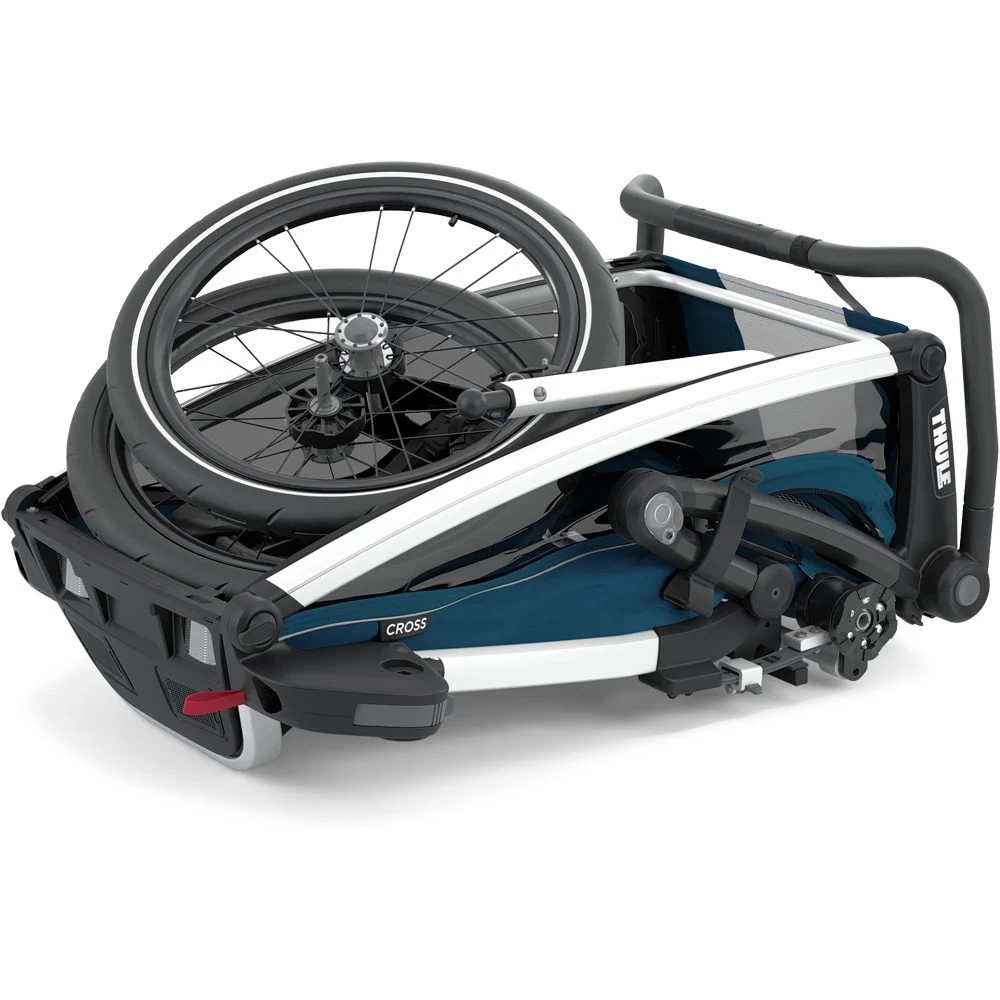 Thule Chariot Cross Bike Trailer1 Seat Majolica Blue 2023 2 Thule Chariot Cross Bike Trailer1 Seat Majolica Blue 2023 - Image 2