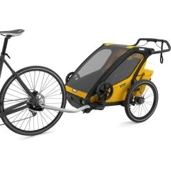 Thule Chariot Sport Bike Trailer 2 Seats Spectra Yellow 2023 -Cycling Craze 30401258979E Thule Chariot Sport2 SpectraYellow