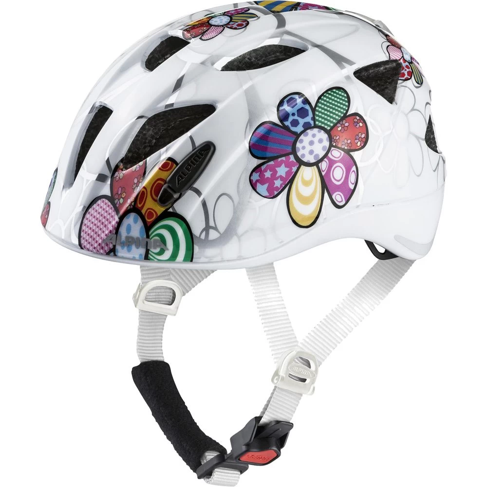 Alpina Ximo Flash Bike Helmet Kids White Flower 1 Alpina Ximo Flash Bike Helmet Kids White Flower