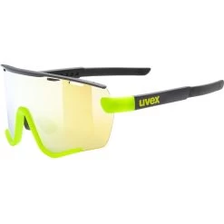 Uvex Sportstyle 236 Sunglasses Black Yellow Matt