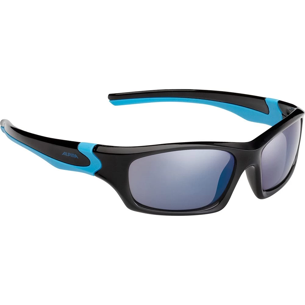 Alpina Flexxy Teen Sunglasses Black Matt Cyan 1 Alpina Flexxy Teen Sunglasses Black Matt Cyan
